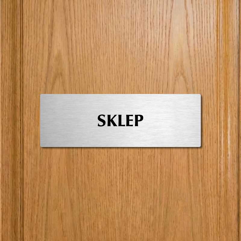Sklep, 200x66mm, stříbrná popiska 